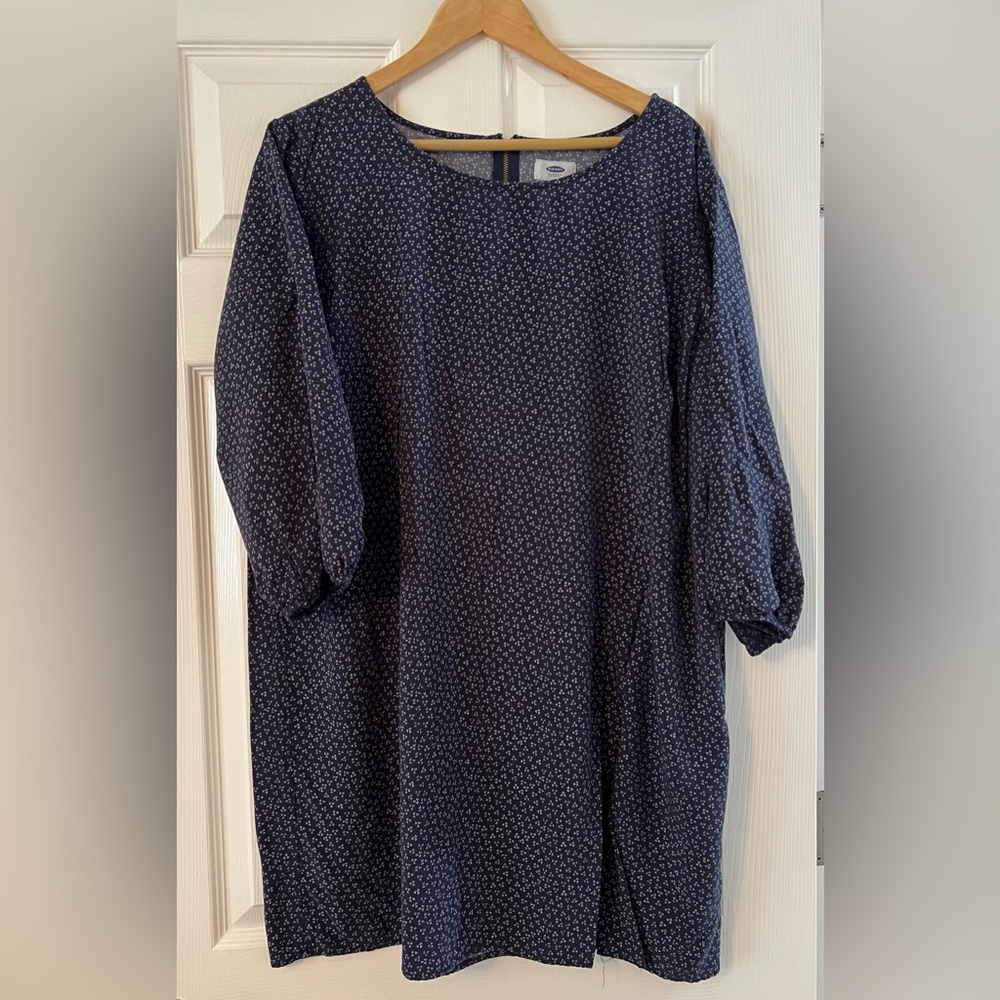 Old Navy Blue Patterned Dress - Picture 10 of 10